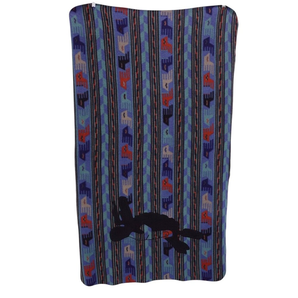 RARE Vintage 90s Patagonia Turtle Aztec Synchilla Fleece Blanket Kids Multicolor